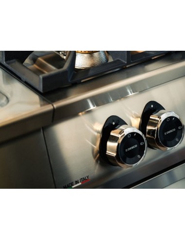 Cucina a Gas 6 Fuochi Aperti con Forno a Gas GN 2/1 Statico - 93FAGMA