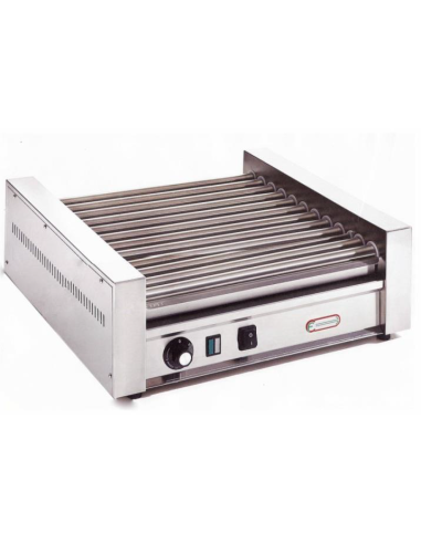 Cuoci Wurstel da Banco con 12 Rulli in Acciaio Inox