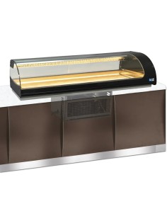 Vetrina Refrigerata Sushi da Incasso Colore Nero per 4GN 1/3