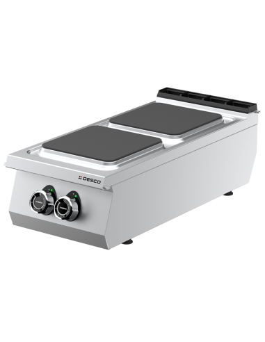 Cucina da Banco con 2 Piastre Elettriche Quadre Linea 900