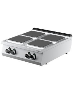 Piano Cottura Elettrico da Banco 4 Piastre Quadre 800x905x275 mm