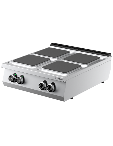 Piano Cottura Elettrico da Banco 4 Piastre Quadre 800x905x275 mm