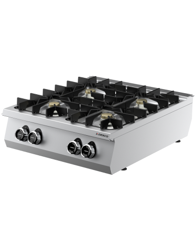 Piano Cottura a Gas da Banco 4 Fuochi Ermetici 800x905x275 mm