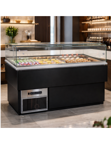 Vetrina Pasticceria Incasso Teka Piano Inox 61x85 cm ARMONIA64/2TEKA