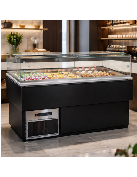 Vetrina Pasticceria Incasso Teka Piano Inox 61x85 cm ARMONIA64/2TEKA