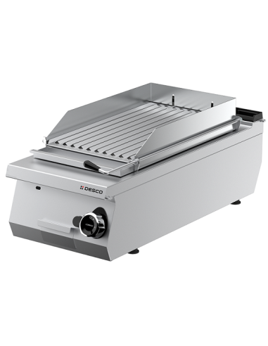 Griglia Pietra Lavica Gas da Banco Griglia Carne Dimensioni 400x705x275h