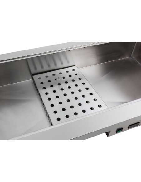Vasca Refrigerata da Incasso Acciaio Inox 4xGN 1/1 Altezza 150 mm