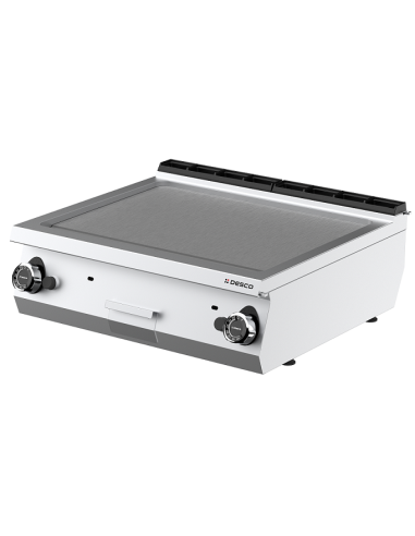 Fry Top Gas da Banco Piastra Liscia Cromata Dimensione 800x705x275