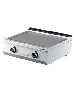 Fry Top Elettrico da Banco Piastra Liscia Cromata Dimensione 800x705x275