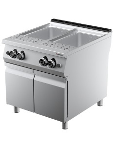 Cuocipasta a Gas Doppia Vasca Capacità 40+40LT Dimensione 800x905x900