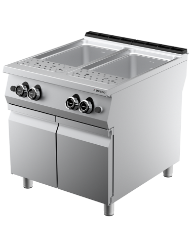 Cuocipasta a Gas Doppia Vasca Capacità 40+40LT Dimensione 800x905x900
