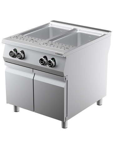 Cuocipasta Elettrico su Mobile Vasca 40+40Lt Dimensione 800x905x900