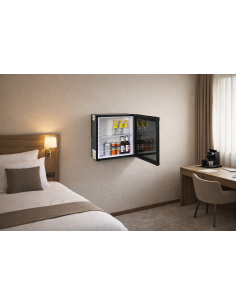 Minibar a Parete per Hotel EF18 Nero Super Silenzioso Capacità 18 Lt