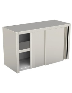 Pensile Inox con Ante Scorrevoli Dimensione 1200x400x600h mm