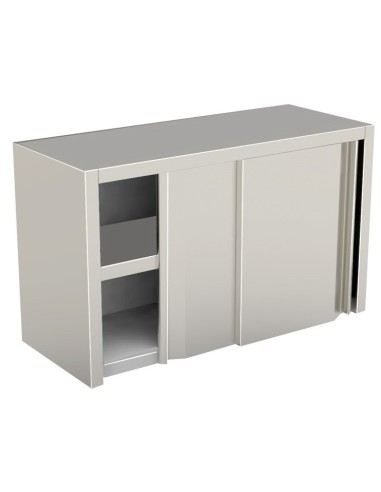 Pensile Inox con Ante Scorrevoli Dimensione 1300x400x600h mm