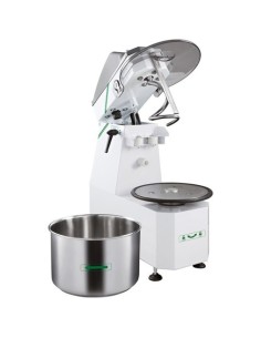 Impastatrice a Spirale 2 Velocità Testa Sollevabile Vasca Estraibile 16LT