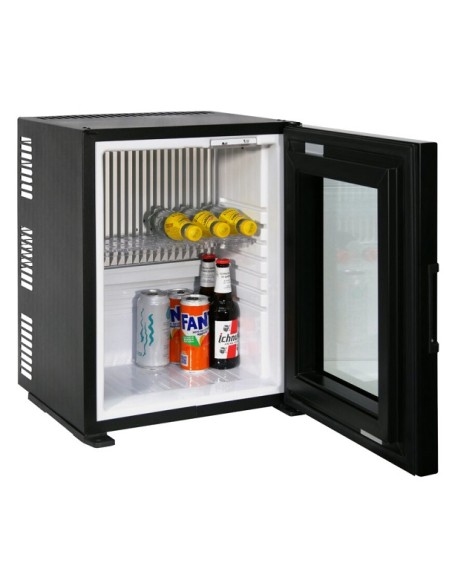 Minibar Hotel Nero Porta a Vetro Capacità 21LT Super Silenzioso
