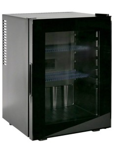 Minibar Hotel Nero EL40PVTB Porta Vetro Interno Nero Silenzioso 40LT