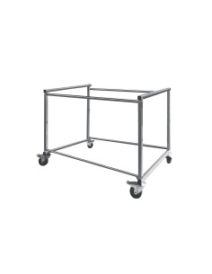 Carrello Inox con Ruote per Churrasco Modello CM29/35 Altezza 930 mm