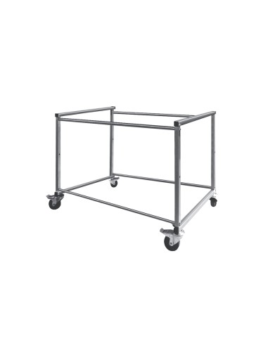 Carrello Inox con Ruote per Churrasco Modello CM29/35 Altezza 930 mm