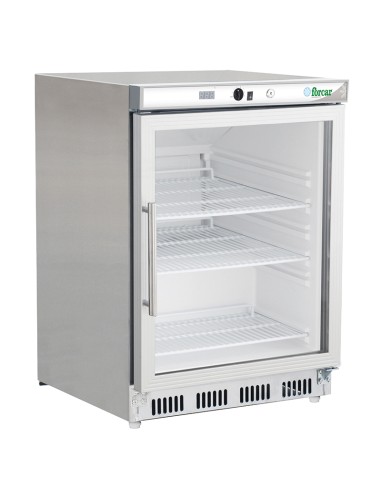 Mini Frigo in Acciaio Inox Porta Vetro 130 Lt - G-ER200GSS