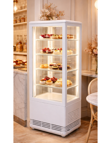 Vetrina Frigo Verticale Bianca Ventilata 3 Ripiani - VRN78B