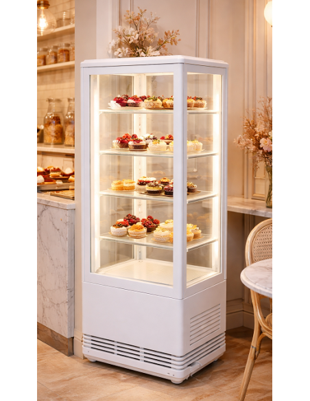 Vetrina Frigo Verticale Bianca Ventilata 3 Ripiani - VRN78B