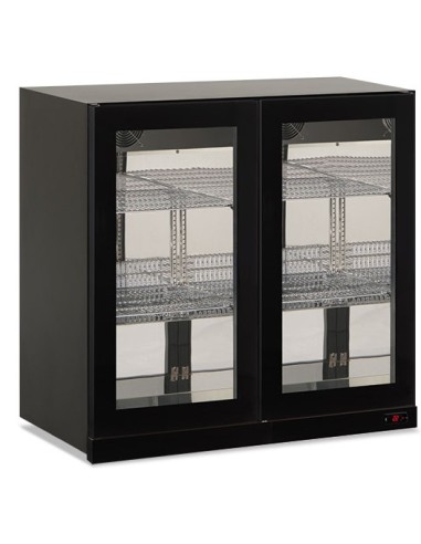 Frigorifero Bevande a Pensile Ventilato Nero 2 Porte Battenti