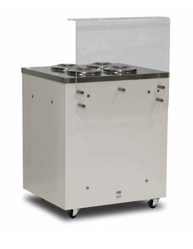 Bancone Gelato 4 Carapine Dimensione 820x790x1272h mm Copertura