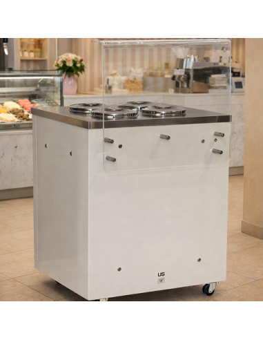 Bancone Gelato 4 Carapine Dimensione 820x790x1272h mm Copertura