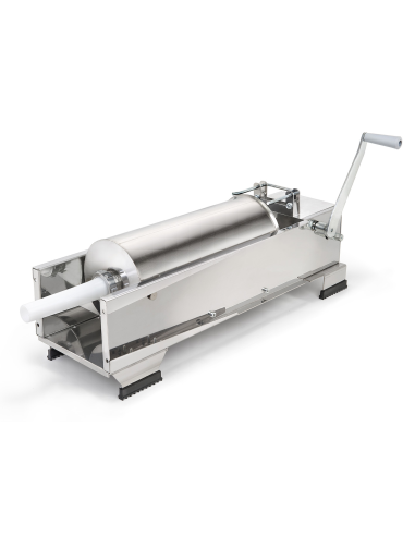 Insaccatrice Orizzontale Manuale con Ingranaggi Acciaio Capacità 15 Lt