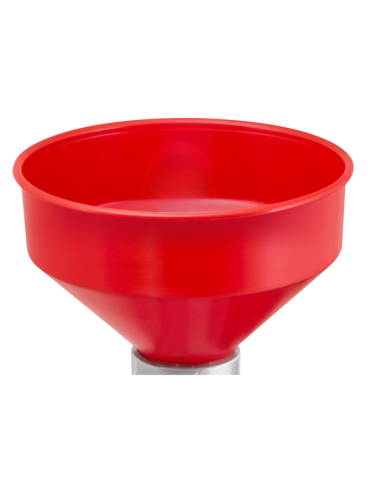 Imbuto in Plastica Rosso per Passapomodoro Elettrico N5 Reber