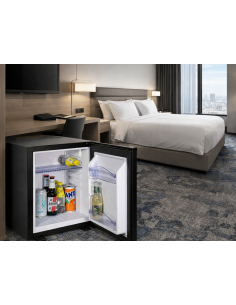 Minibar Nero da Hotel 35 Lt – Porta Pannellata Reversibile, Silenzioso
