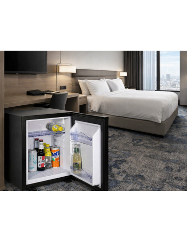 Minibar Nero da Hotel EL30 Porta Pannellata Capacità 35 Litri