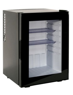 Minibar Hotel EL40PV Nero Silenzioso con Porta Vetro Capacità 40 Lt