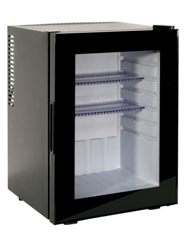 Minibar Hotel EL40PV Nero Silenzioso con Porta Vetro Capacità 40 Lt