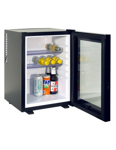 Minibar Hotel EL40PV Nero Silenzioso con Porta Vetro Capacità 40 Lt