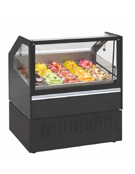 Vetrina Gelato Mantecato 10 5Lt Vaschette Dimensione 1315x765x1156h