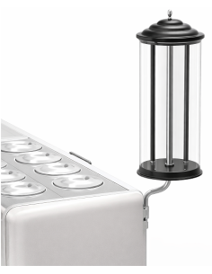 Porta Coni Deluxe Nero per Bancone Gelato COMBI, CREAM, EXCREAM