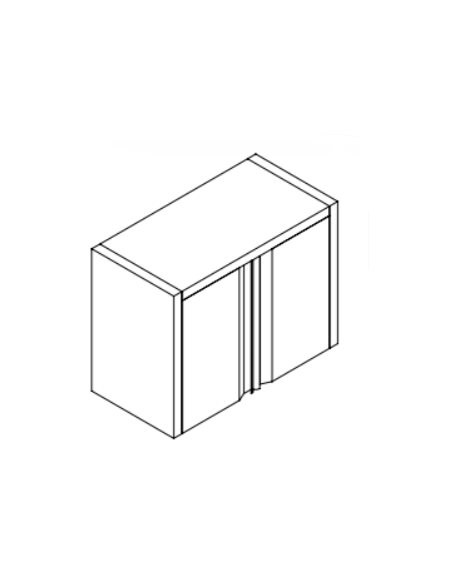 Pensile Inox Ante Battenti Ripiano Dimensione 600x400x600h mm