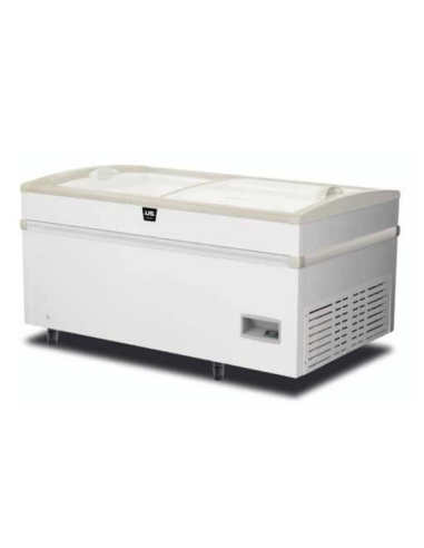 Pozzetto Congelatore Isola Orizzontale Vetro Scorrevole Capacità 550Lt