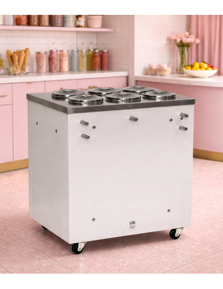 Bancone Gelato Mantecato 6 Carapine Dim.1070x790x1272h mm