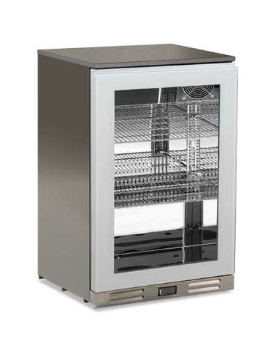 Frigorifero Bevande Retro Banco Esterno Inox Capacità 121Lt