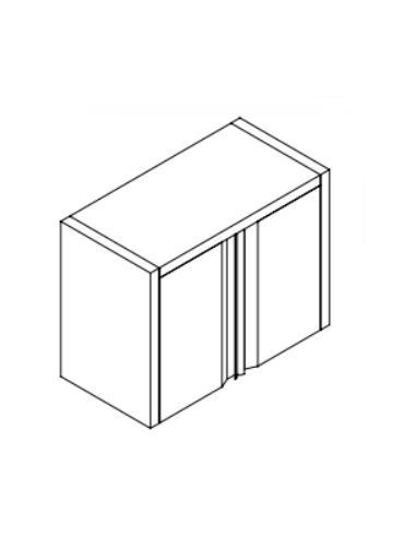 Pensile Inox Ante Battenti Ripiano Interno Dimensione 1200x400x600h mm