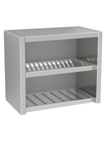 Pensile Inox a Giorno Base Asolata Scolapiatti Dimensione 1000x400x800h