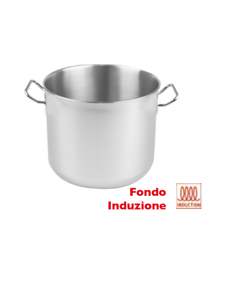 Pentola Alta con 2 Manici catering Diametro 50 Altezza 32 cm