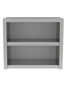 Pensile Acciaio Inox a Giorno Ripiano Intermedio cm 110x40x80h