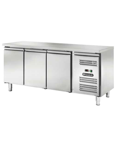 Bancone Refrigerato Temperatura Negativa GN1/1 Ventilato 3 Porte