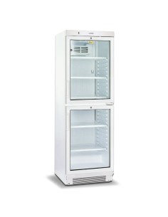 Frigorifero Bibite Verticale Bianco 2 Ante e Serratura Capacità 358Lt