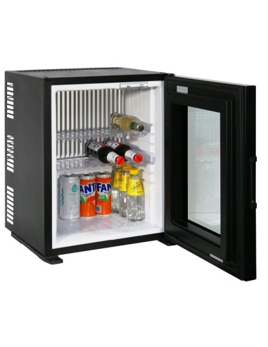 Minibar Hotel Nero Super Silenzioso TL40PV Porta a Vetro 40 Lt